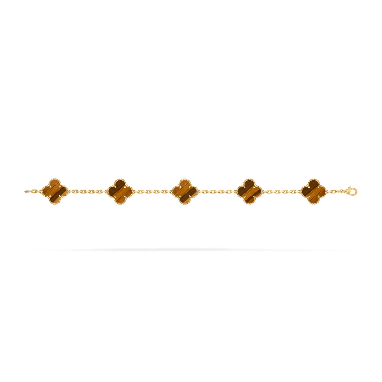 Carave Paris Tiger Eye Alhambra Motif Bracelet