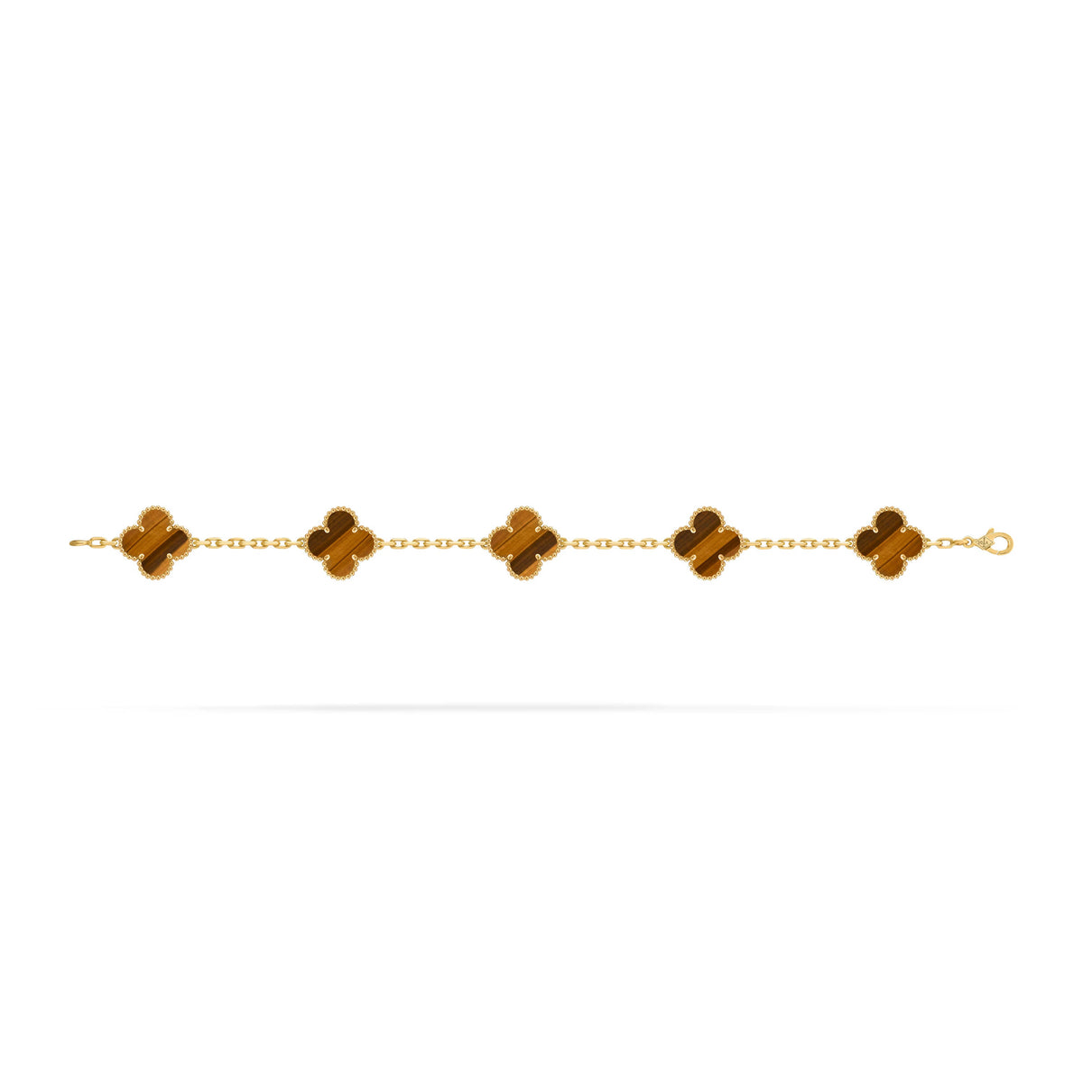 Carave Paris Tiger Eye Alhambra Motif Bracelet