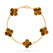 Carave Paris Tiger Eye Alhambra Motif Bracelet