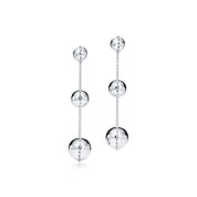 Carave Paris Triple Orb Chain Drop Earring