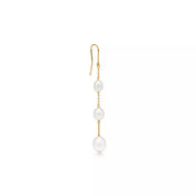 Carave Paris Triple Pearl Chain Drop Earring