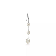 Carave Paris Triple Pearl Chain Drop Earring