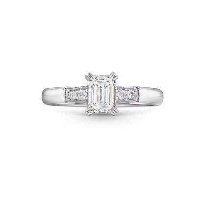 Carave Paris Tryst Emerald Cut Diamond Engagement Ring