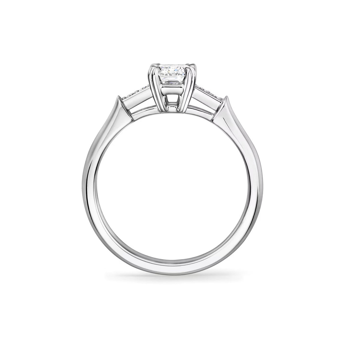 Carave Paris Tryst Emerald Cut Diamond Engagement Ring