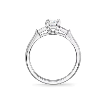 Carave Paris Tryst Emerald Cut Diamond Engagement Ring