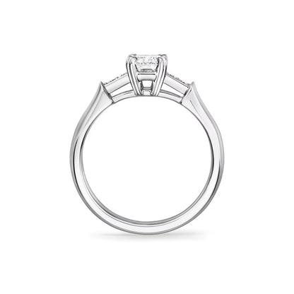 Carave Paris Tryst Emerald Cut Diamond Engagement Ring