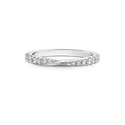 Carave Paris Twist Pavé Diamond Wedding Band