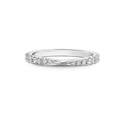 Carave Paris Twist Pavé Diamond Wedding Band