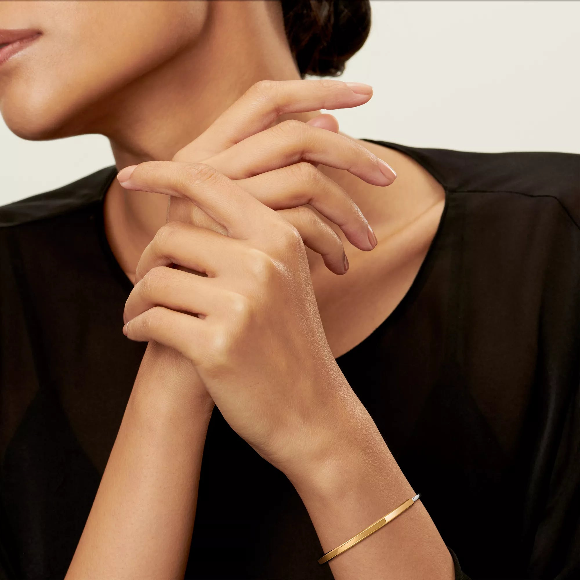 Carave Paris Two Tone Gold Cuff Bracelet