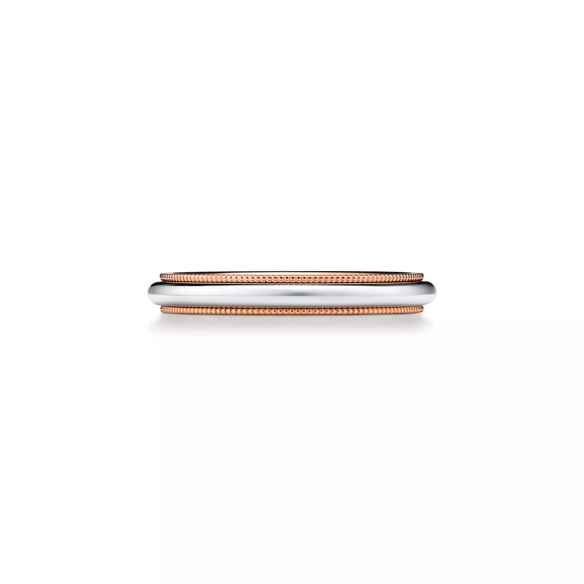 Carave Paris Two-Tone Milgrain Wedding Band