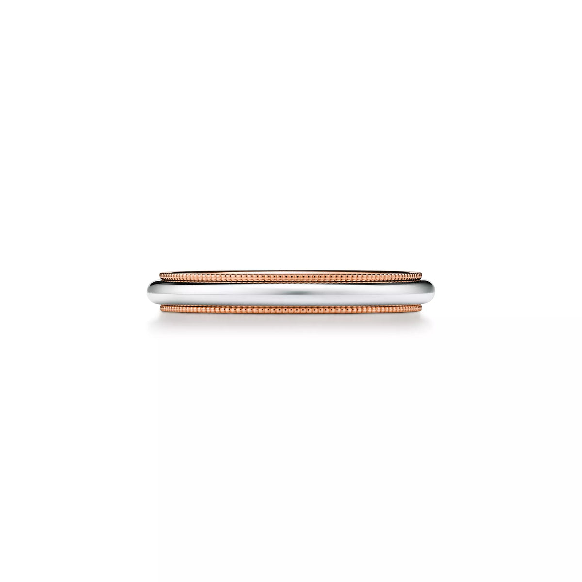 Carave Paris Two Tone Milgrain Wedding Band