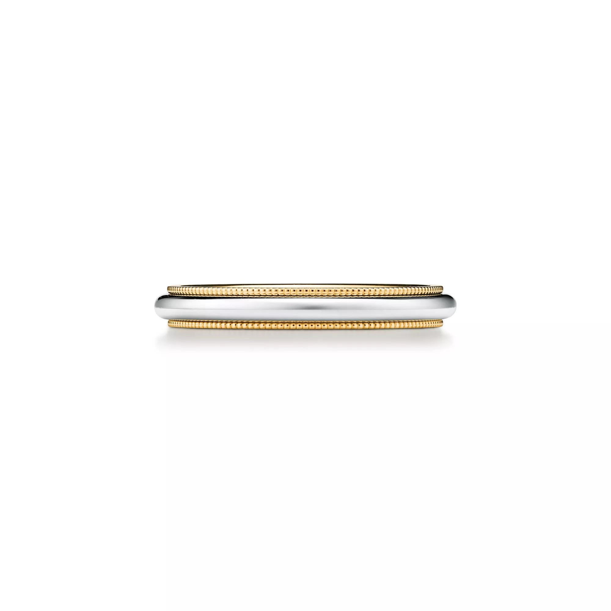Carave Paris Two-Tone Milgrain Wedding Band
