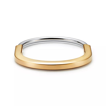 Carave Paris Two Tone Open Cuff Bangle Bracelet