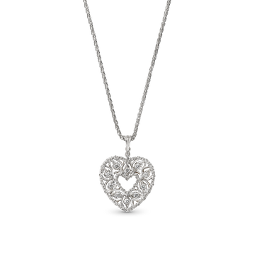 Carave Paris Victorian Heart Filigree Pendant Necklace