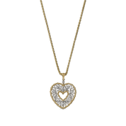 Carave Paris Victorian Heart Filigree Pendant Necklace