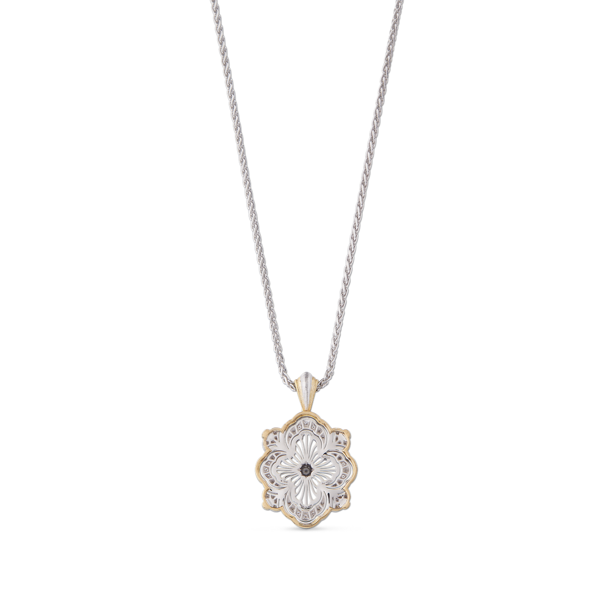 Carave Paris Vintage Floral Medallion Pendant Necklace