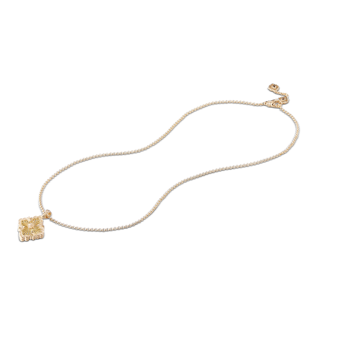 Carave Paris Vintage Floral Medallion Pendant Necklace