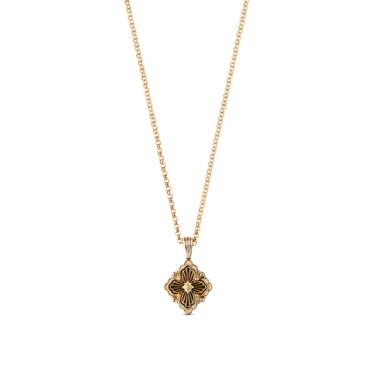 Carave Paris Vintage Floral Medallion Pendant Necklace