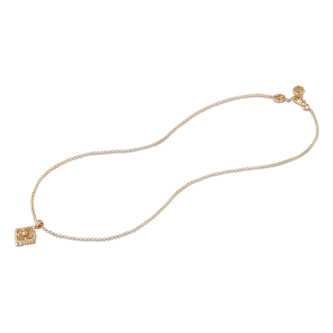 Carave Paris Vintage Floral Medallion Pendant Necklace