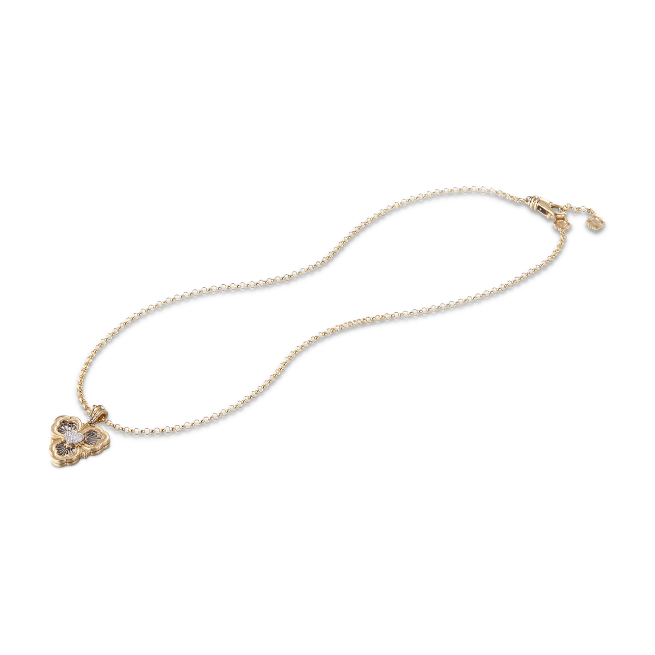 Carave Paris Vintage Floral Medallion Pendant Necklace