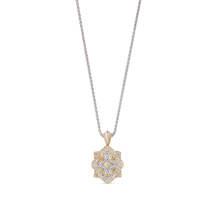 Carave Paris Vintage Floral Medallion Pendant Necklace