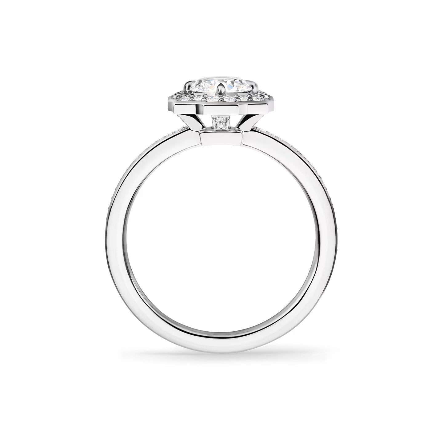 Carave Paris Vintage Halo Round Diamond Engagement Ring