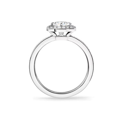 Carave Paris Vintage Halo Round Diamond Engagement Ring