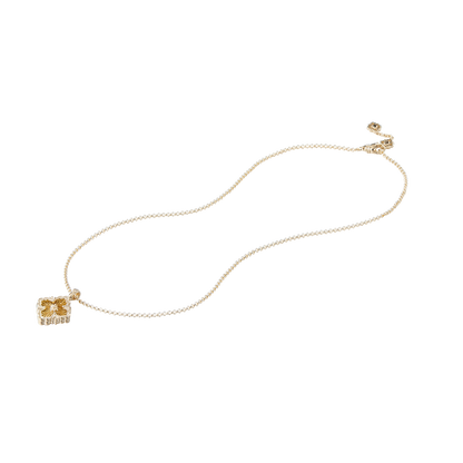 Carave Paris Vintage Quatrefoil Gold Pendant Necklace
