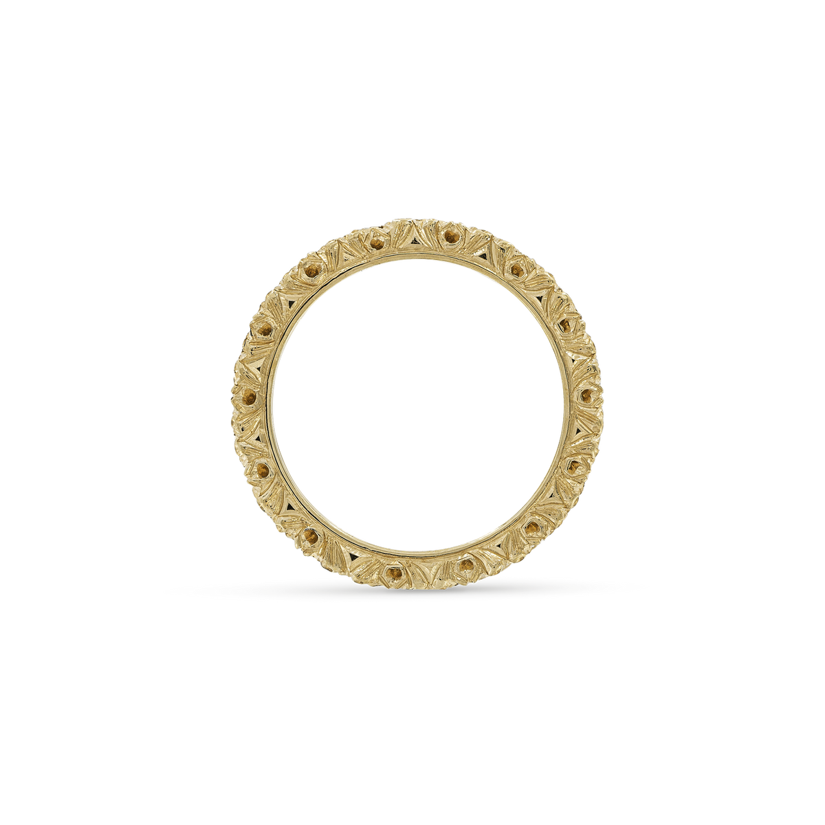 Carave Paris Vintage Rose Cut Diamond Filigree Band Ring