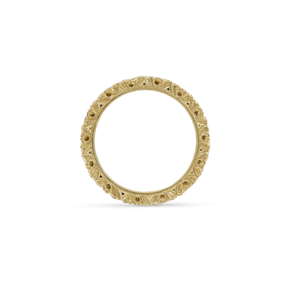 Carave Paris Vintage Rose Cut Diamond Filigree Band Ring