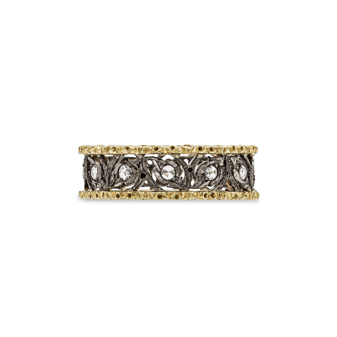 Carave Paris Vintage Rose Cut Diamond Filigree Band Ring