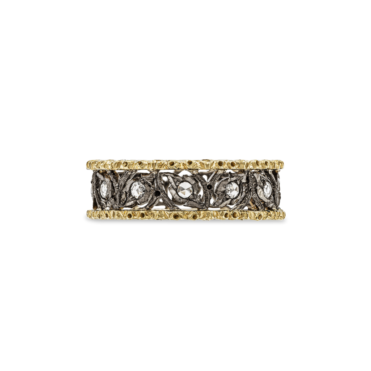 Carave Paris Vintage Rose Cut Diamond Filigree Band Ring