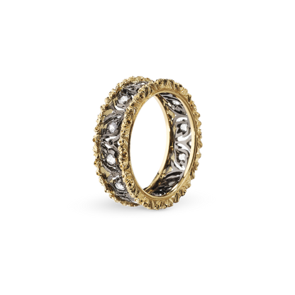 Carave Paris Vintage Rose Cut Diamond Filigree Band Ring