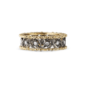 Carave Paris Vintage Rose Cut Diamond Filigree Band Ring