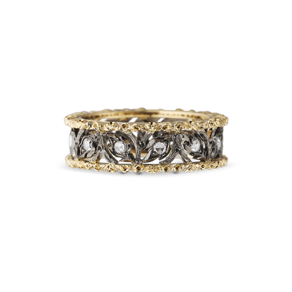 Carave Paris Vintage Rose Cut Diamond Filigree Band Ring