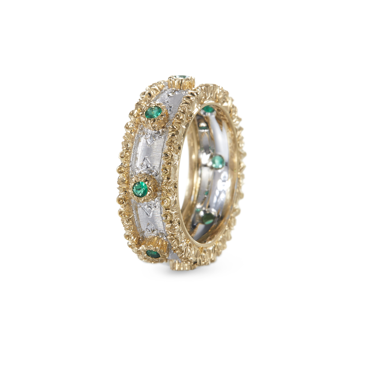 Carave Paris Vintage Sapphire Textured Eternity Band Ring