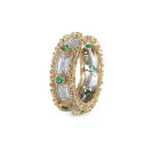 Carave Paris Vintage Sapphire Textured Eternity Band Ring
