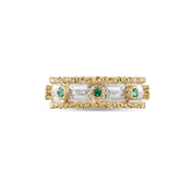 Carave Paris Vintage Sapphire Textured Eternity Band Ring