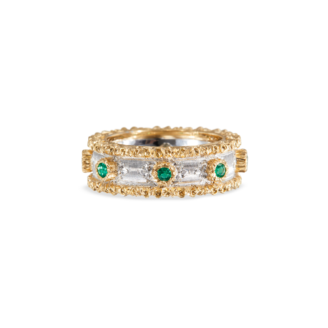 Carave Paris Vintage Sapphire Textured Eternity Band Ring