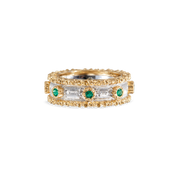 Carave Paris Vintage Sapphire Textured Eternity Band Ring