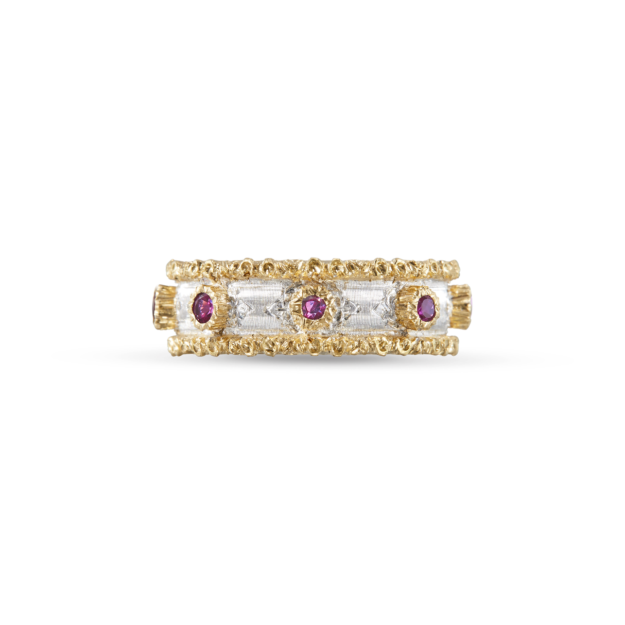 Carave Paris Vintage Sapphire Textured Eternity Band Ring