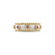 Carave Paris Vintage Sapphire Textured Eternity Band Ring
