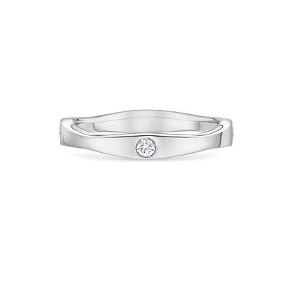 Carave Paris Wave Diamond Wedding Band