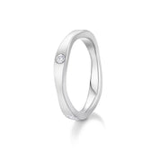 Carave Paris Wave Diamond Wedding Band