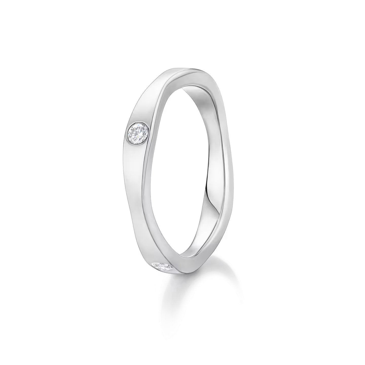 Carave Paris Wave Diamond Wedding Band