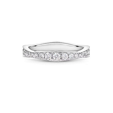 Carave Paris Wave Pavé Diamond Wedding Band