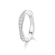 Carave Paris Wave Pavé Diamond Wedding Band
