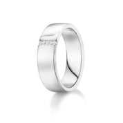 Carave Paris Wide Vertical Diamond Row Wedding Band