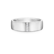 Carave Paris Wide Vertical Diamond Row Wedding Band