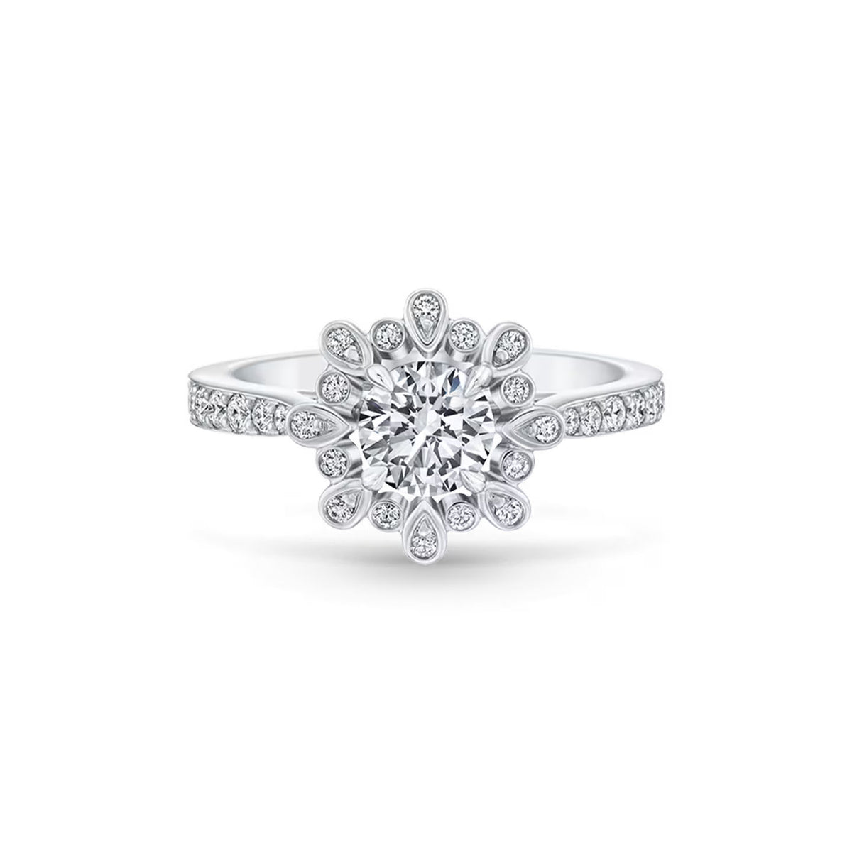 Carave Paris Blossom Diamond Engagement Ring